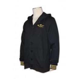 Z135 button up hoodies embroidered logo Z135 button up hoodies embroidered logo